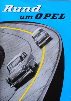 Opel Rekord Modelprogram 1956 "Rund um Opel" Carbrochure (4291)
